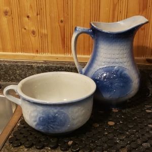1915-1930  water pitcher and Bason